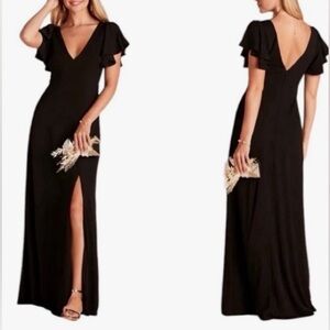 Birdie grey black size small maxi dress